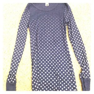 Free People star fade long sleeve